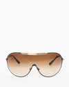 Tom Ford Black Brown Lens Shield TF101 Rex Sunglasses