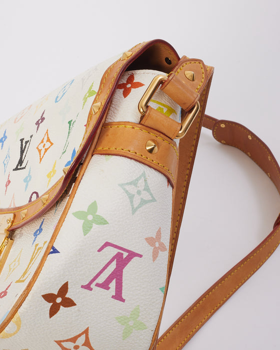 LOUIS VUITTON Monogram Multicolor Sologne White 31021