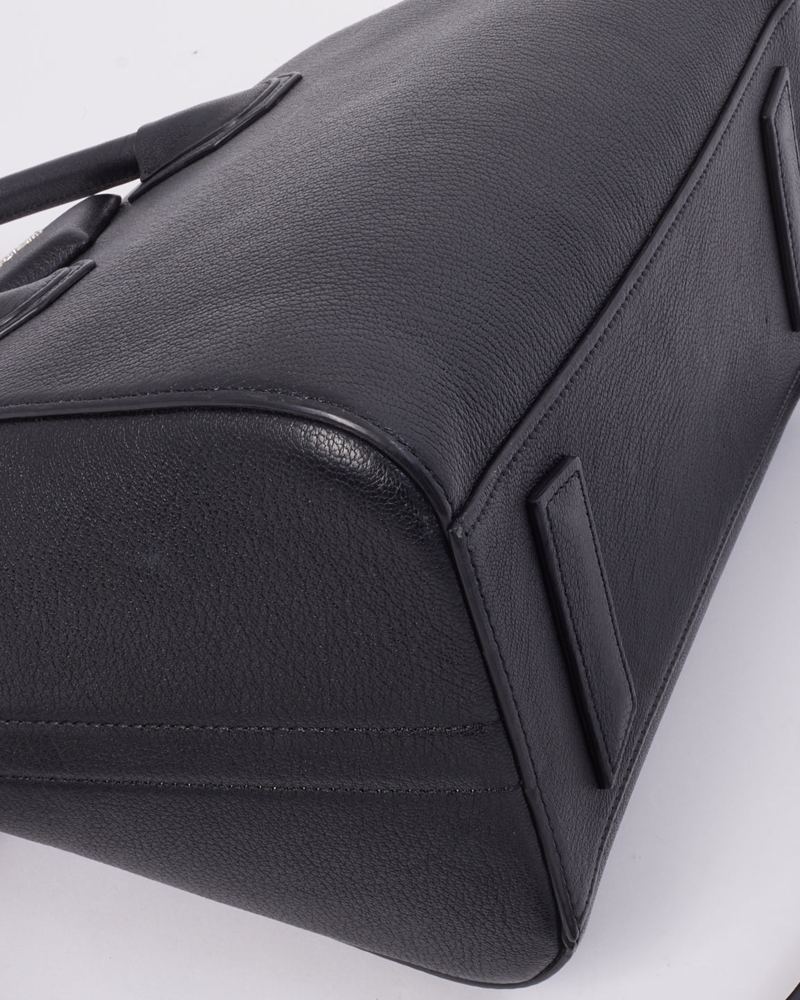 Givenchy Black Leather Antigona Small Tote Bag with Strap
