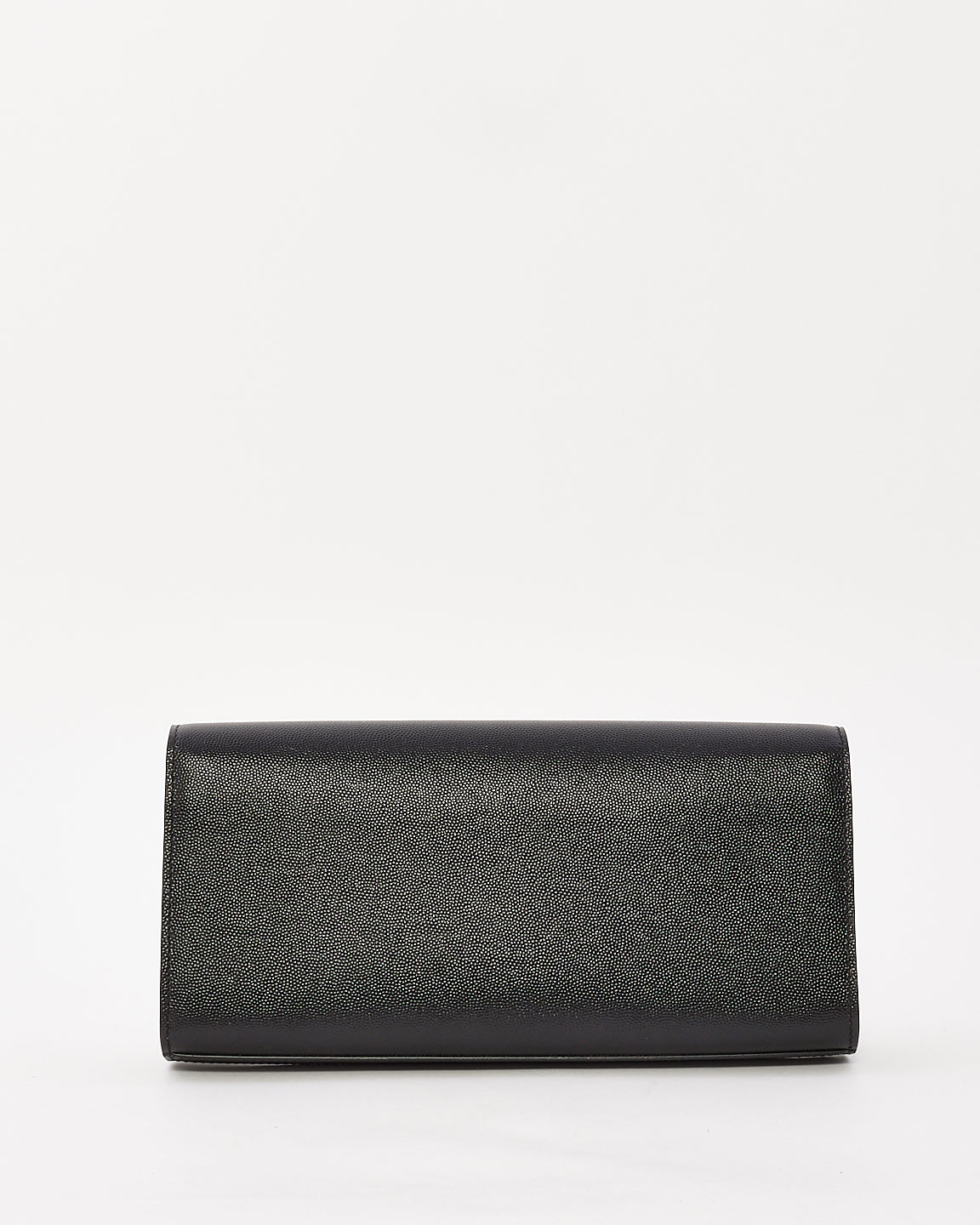 Saint Laurent Pochette Kate en cuir grain de poudre noir