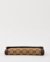 Gucci Brown GG Monogram Canvas Nailhead Studded Long Wallet