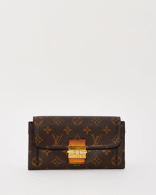 Louis Vuitton Long Wallet Portefeuille Elysee Monogram Yellow