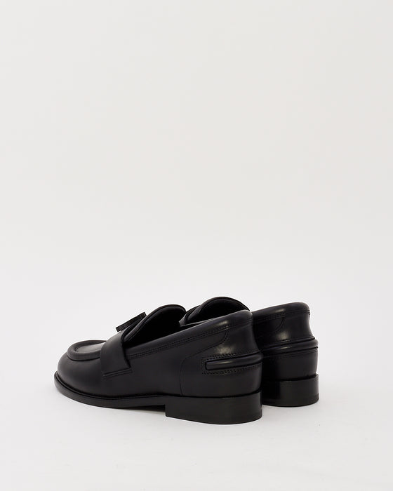 Lanvin Black Leather Loafers - 38