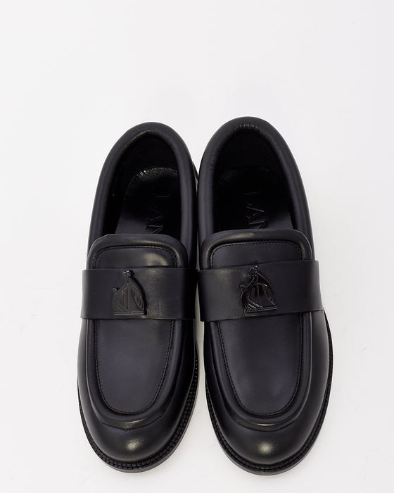 Lanvin Black Leather Loafers - 38