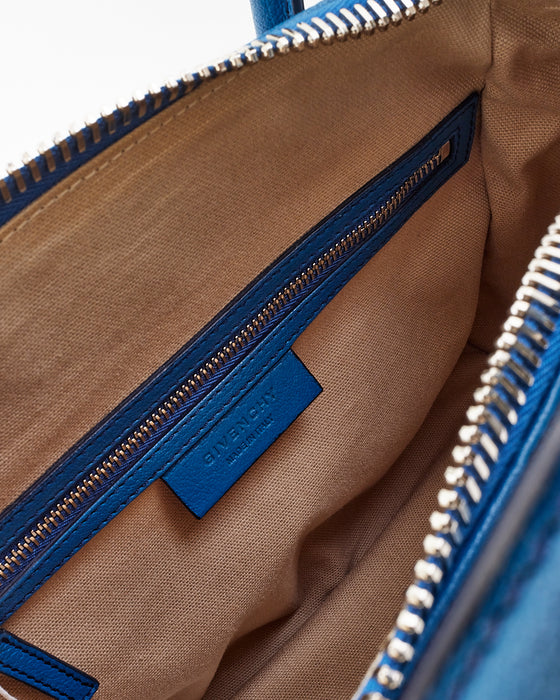 Givenchy Blue Leather Medium Antigona Bag
