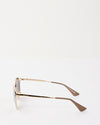 Prada Silver Mirrored Metal Round Frame SPR62S Sunglasses