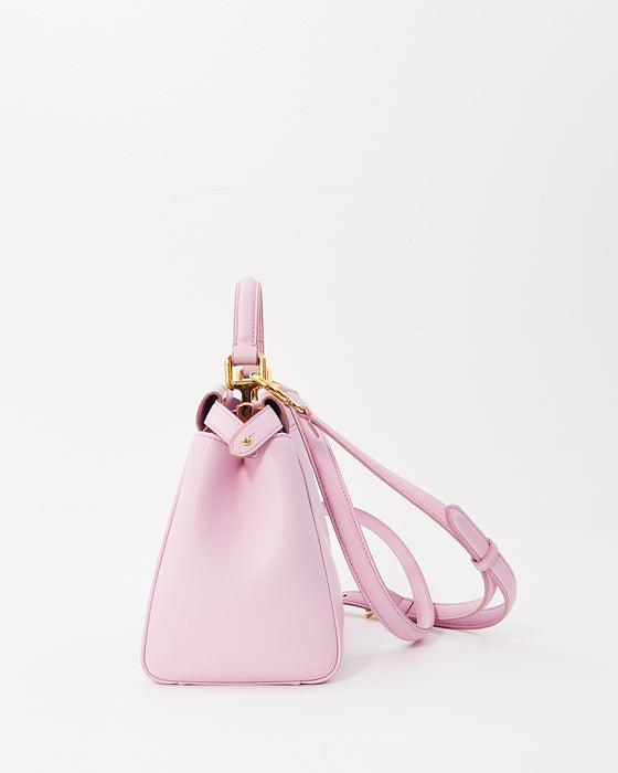 Fendi Pink Leather Mini Peekaboo Bag