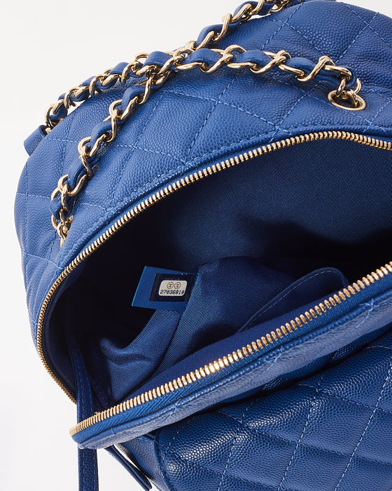 Chanel Royal Blue Caviar Quilted CC Day Backpack – RETYCHE