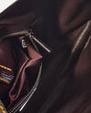 Prada Burgundy Patent Leather Shoulder Bag