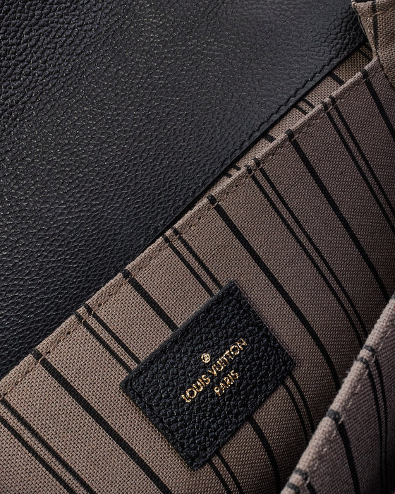 Louis Vuitton Black Monogram Empreinte Leather Pochette Metis Bag