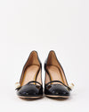 Gucci Black Patent Mary-Jane Pumps with Gold Heel - 39