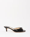 Dior Black Patent Cannage Leather Sandals -36.5