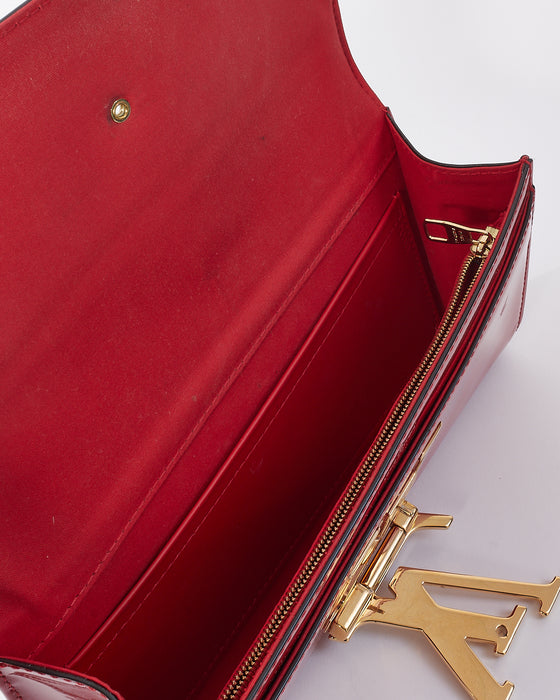 Pochette accessoire patent leather handbag Louis Vuitton Red in Patent  leather - 33492057