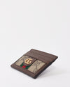 Gucci Brown Canvas & Leather Ophidia GG Card Case