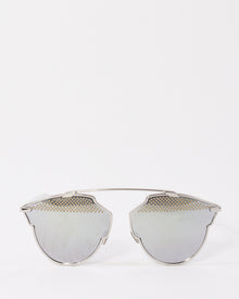  Dior Silver & White Metal Studded So Real Sunglasses 85 LDC