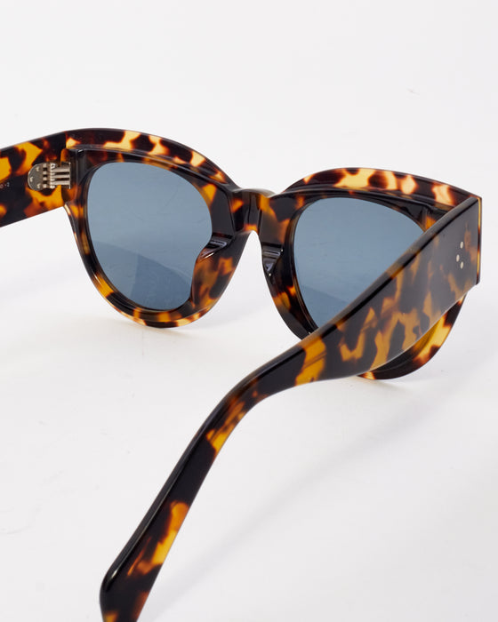 Celine Light Tortoiseshell Oversize CL40008F Cat Eye Sunglasses