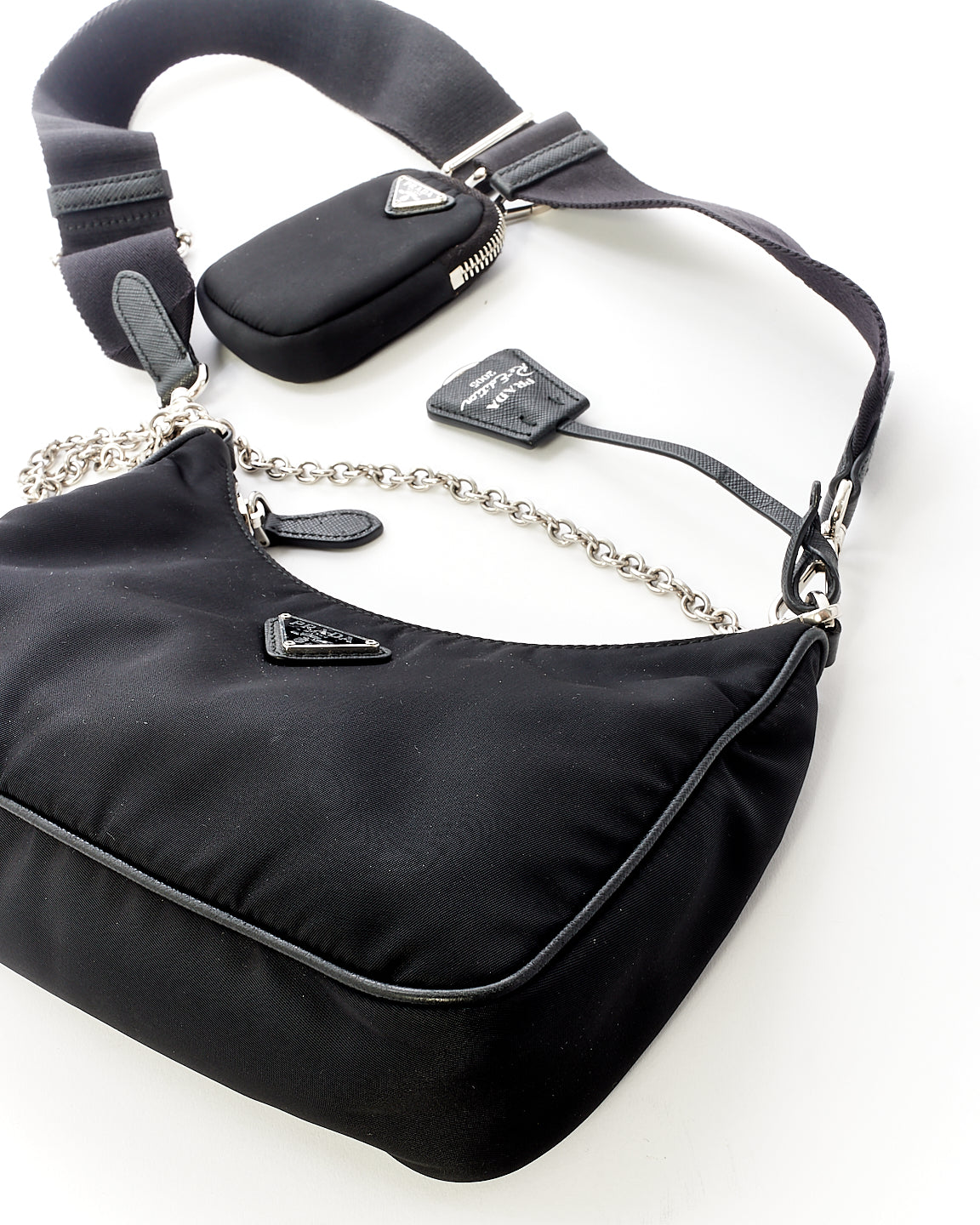 Prada Black Nylon Tessuto Re Edition 2005 Bag