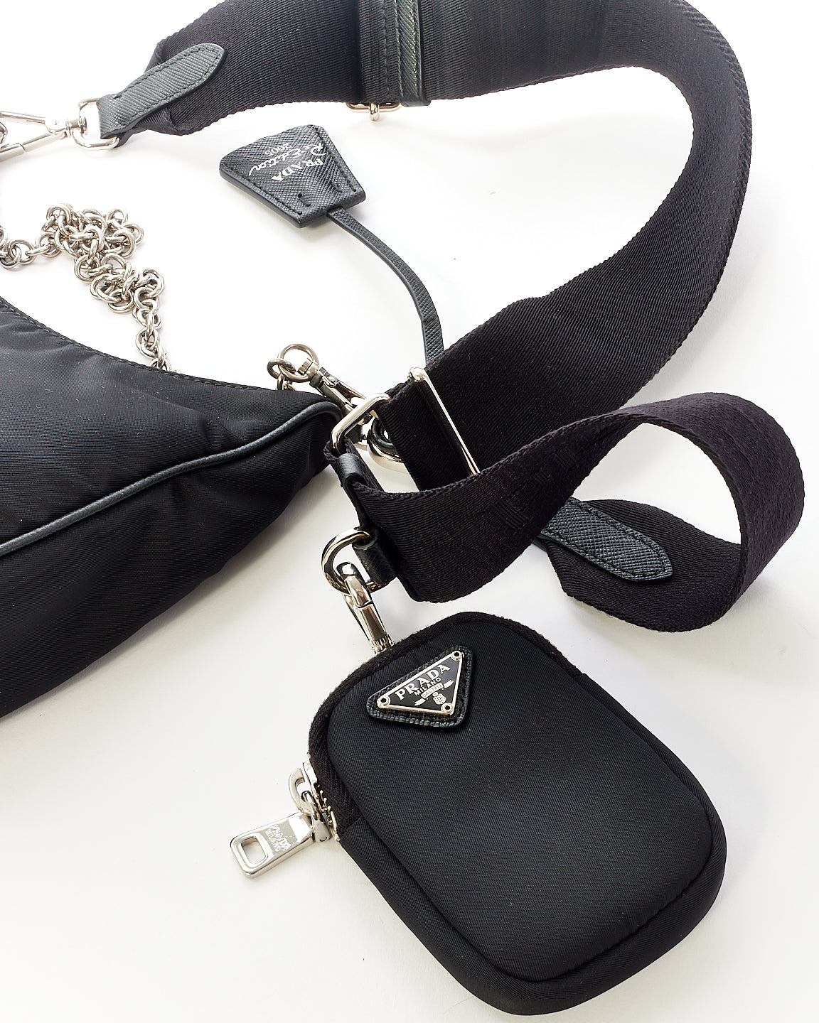 Prada Black Nylon Tessuto Re Edition 2005 Bag