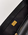 Chanel Black Caviar Leather Top Handle CC 2way Shoulder Bag with Gold Hardware