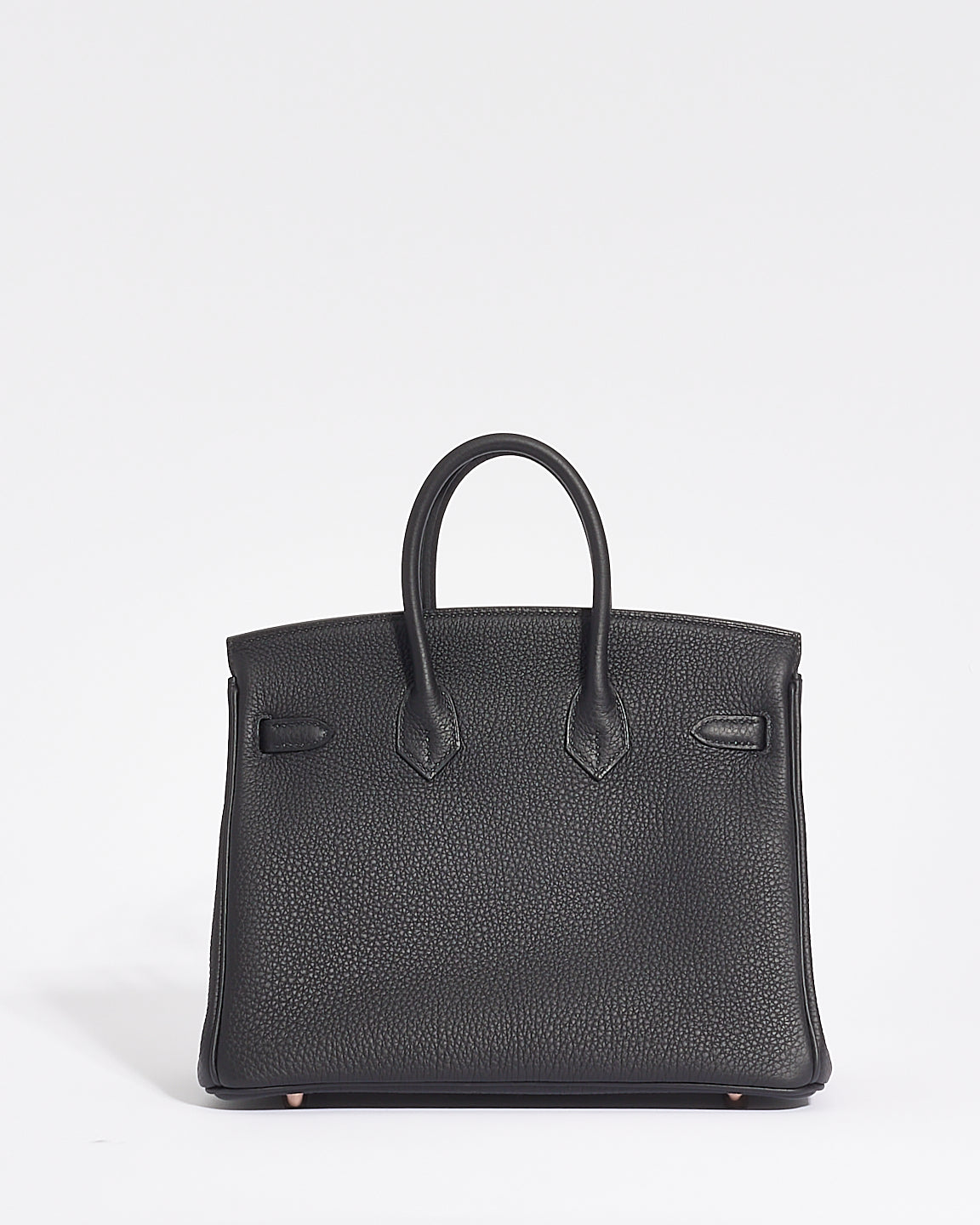 Hermès Black Togo Leather Birkin 25 with Rose Gold Hardware