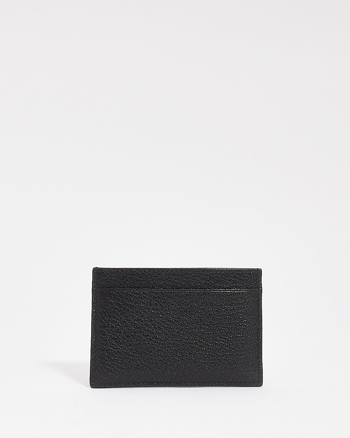 Porte-cartes Miu Miu en cuir noir avec patch chat