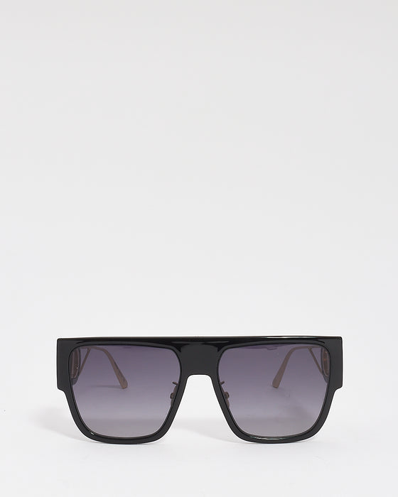 Dior Black Acetate 30Montaigne S3U Shield Sunglasses