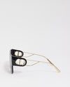 Dior Black Acetate 30Montaigne S3U Shield Sunglasses
