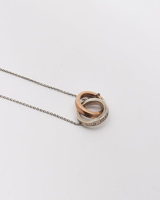 Tiffany & Co Silver Tiffany 1837 Interlocking Circles Pendant