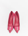 Salvatore Ferragamo Pink Leather Nappa Bow Pumps - 8