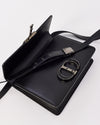 Dior Black Smooth Leather 30 Montaigne Bag with Black Hardware