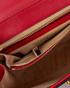 Chloé Red Croc Embossed Leather C Shoulder Bag
