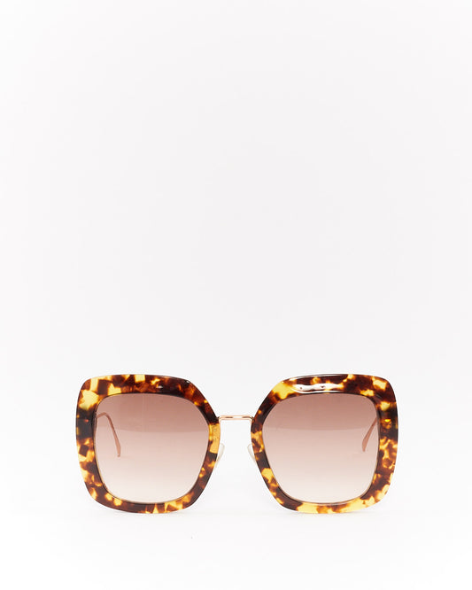 Fendi Tortoise Acetate Square FF0317 Sunglasses