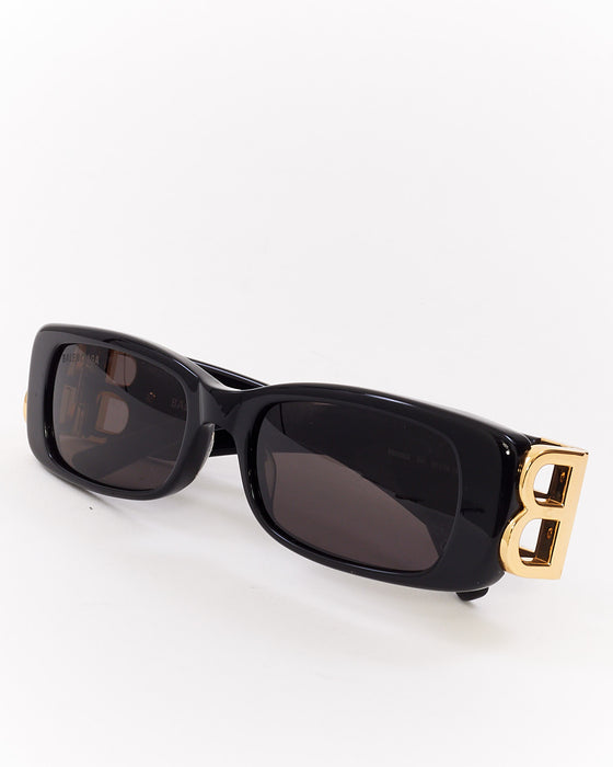 Balenciaga Black Acetate BB Logo BB096S Sunglasses