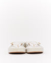 Jacquemus White Leather & Canvas Les Tatanes Platform Sandals - 38