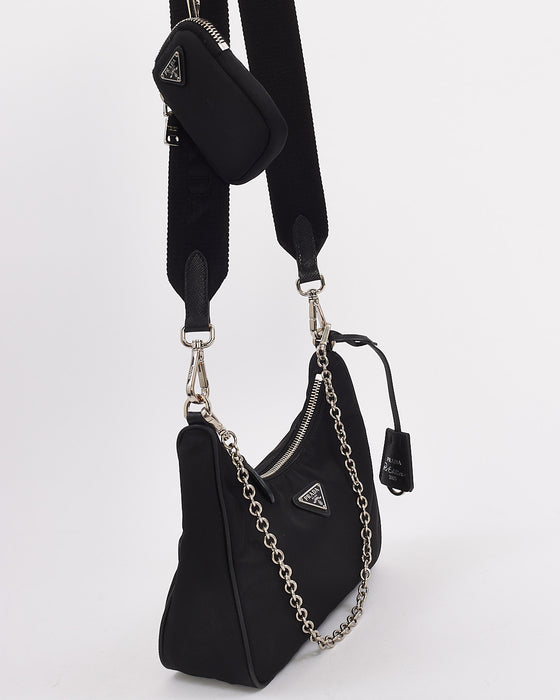 Prada Black Nylon Tessuto Re Edition 2005 Bag