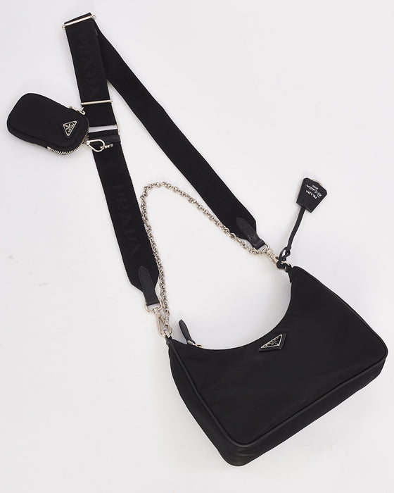 Prada Black Nylon Tessuto Re Edition 2005 Bag
