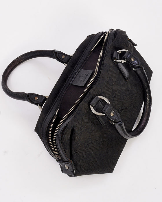 Gucci Vintage Black GG Canvas Mini Bag