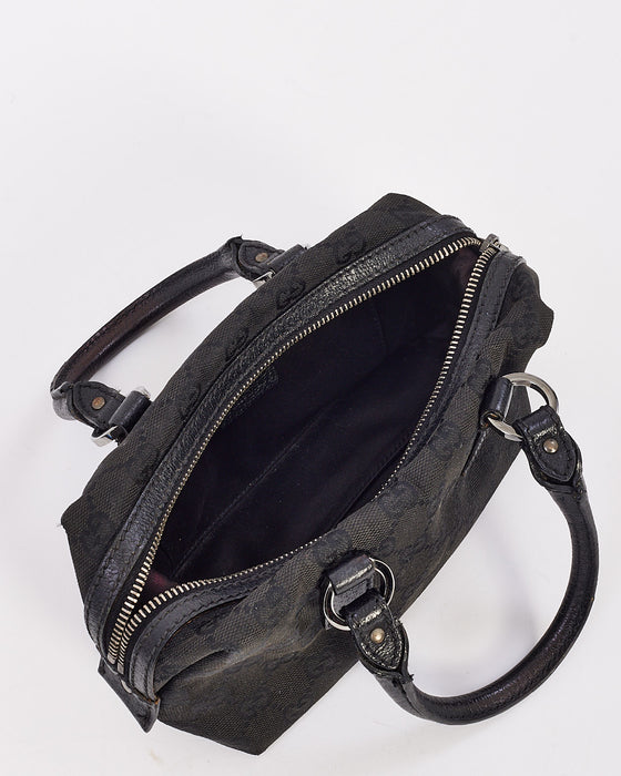 Gucci Vintage Black GG Canvas Mini Bag