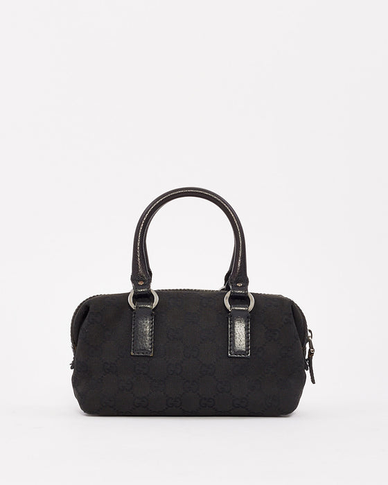 Gucci Vintage Black GG Canvas Mini Bag