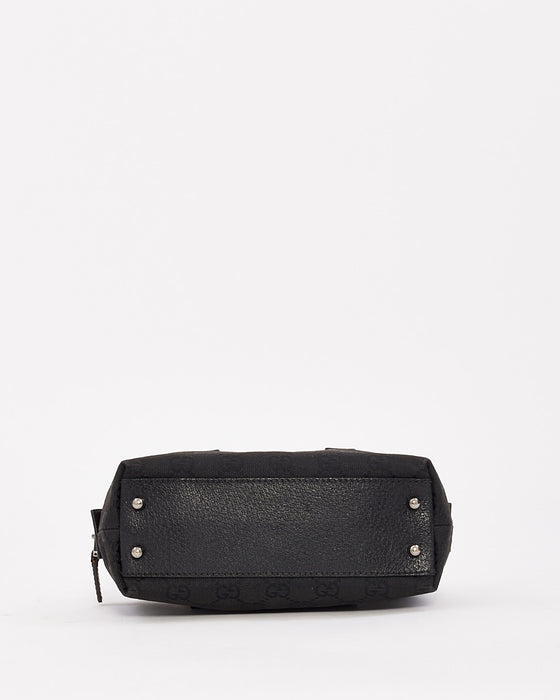 Gucci Vintage Black GG Canvas Mini Bag