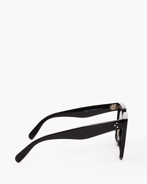 Celine Black Acetate Square Frame Polarized CL4055IN Sunglasses
