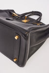 Hermès Black Fjord Leather HAC Birkin 32 with Gold Hardware
