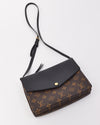 Louis Vuitton Black & Monogram Canvas Twice Crossbody Bag