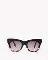 Celine Black & Grey Tortoise Acetate Two Tone Wayfarer Sunglasses