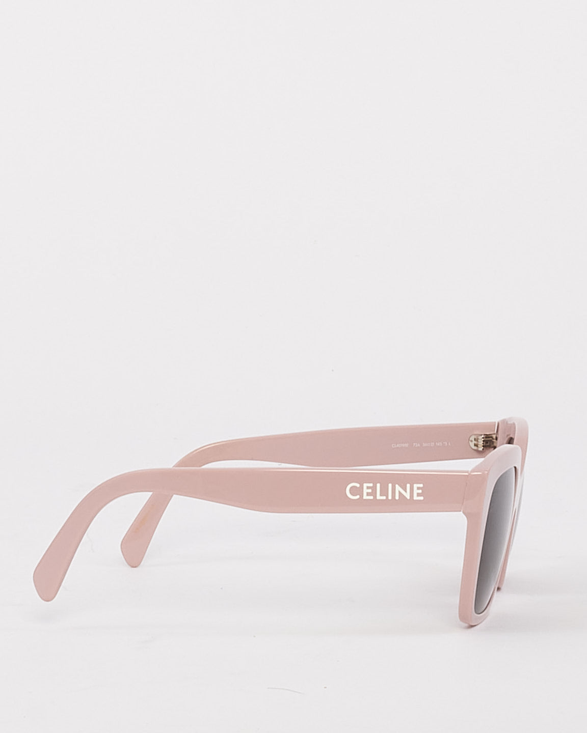 Lunettes de soleil Céline à monture carrée avec logo en acétate rose CL40198F