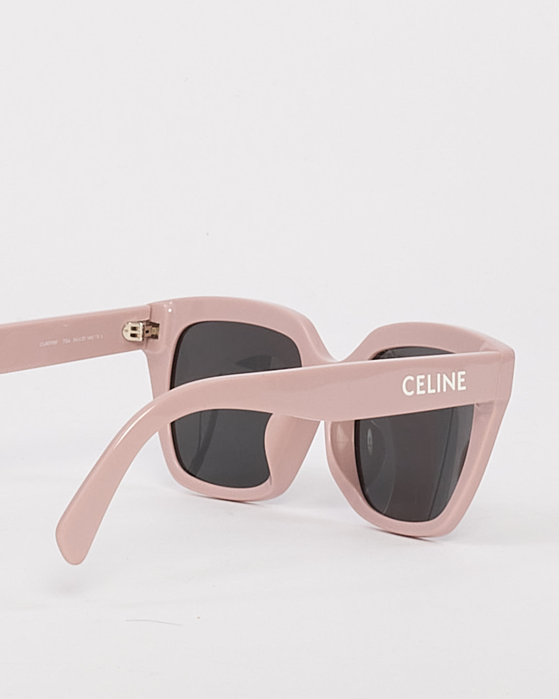 Celine Pink Acetate Logo Square Frame CL40198F Sunglasses