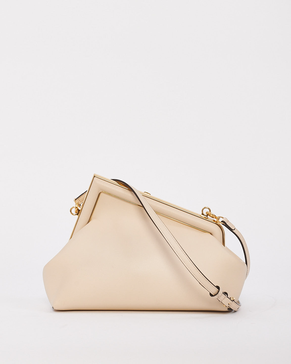 Fendi White Leather First Small Bag