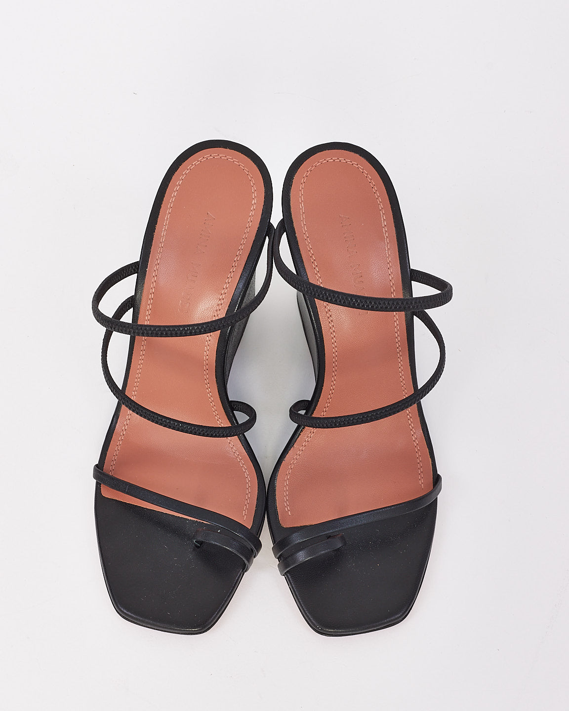 Amina Mauddi Leather Naima Wedge Sandals - 36