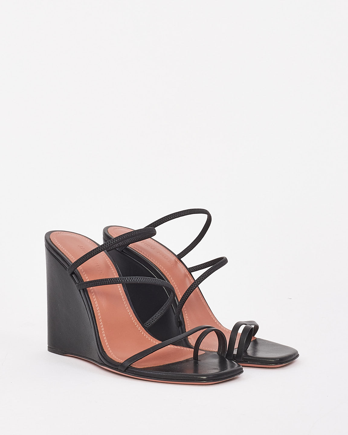 Amina Mauddi Leather Naima Wedge Sandals - 36