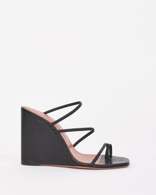  Amina Mauddi Leather Naima Wedge Sandals - 36